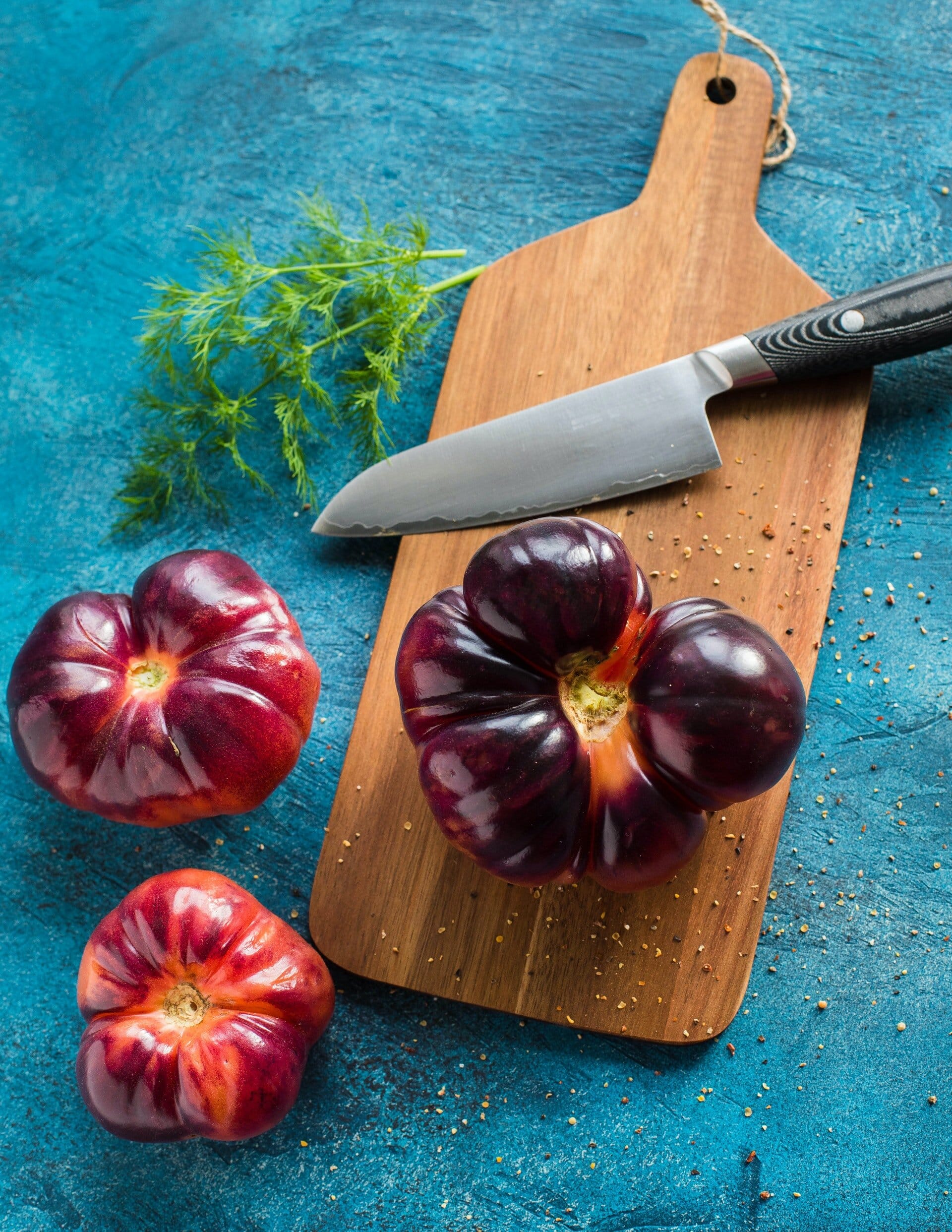 Space Saving Ideas for Small Kitchens 2black handle knife with vegetables 2110485June2020