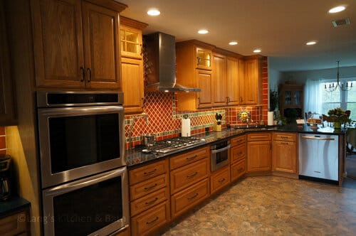 Kitchen Cabinet Finishes: Wood vs. White image by Lang's Home Remodeling Kitchen Cabinet Finishes: Wood vs. White Russo5 web
